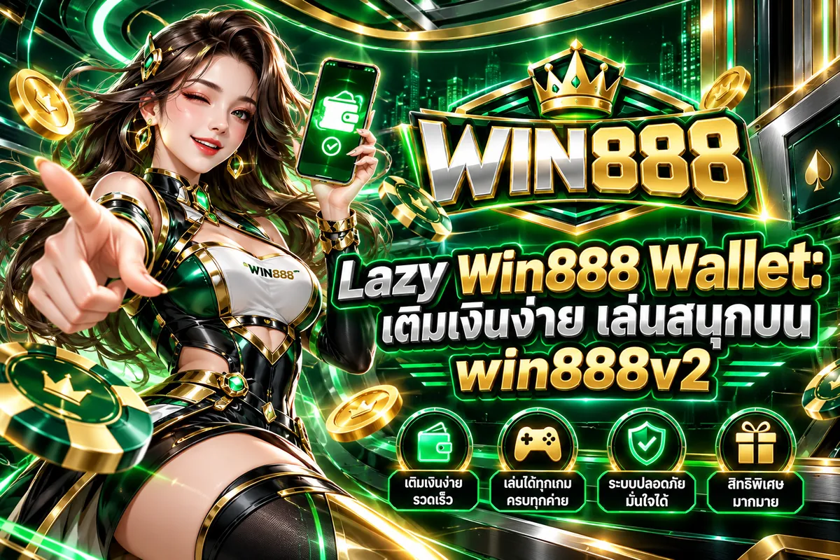 Lazy Win888 Wallet: เติมเงินง่าย เล่นสนุกบน win888v2